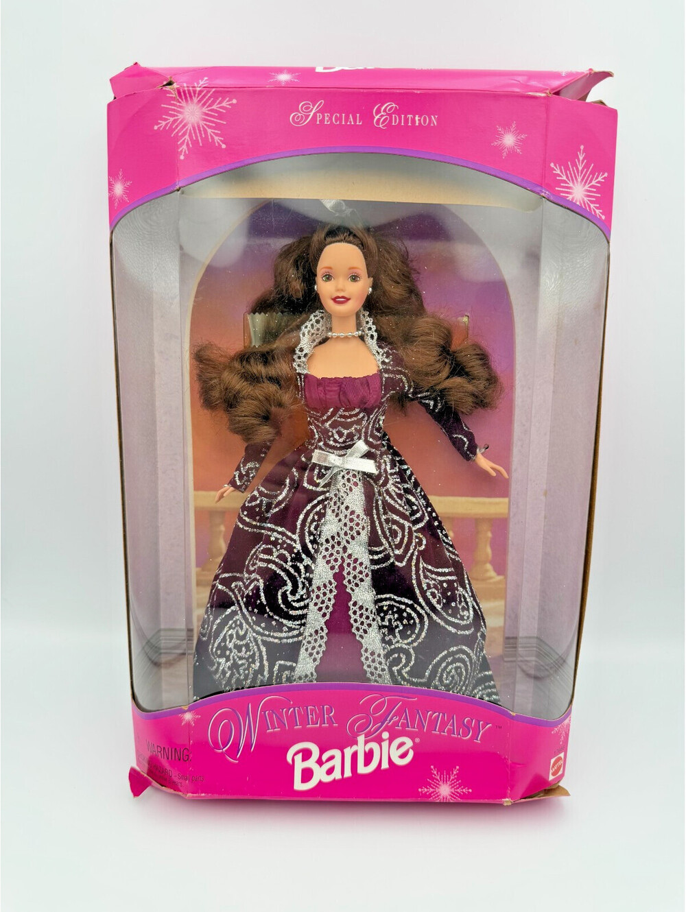 Vintage 1996 Winter Fantasy Special Edition Brunette Barbie Doll